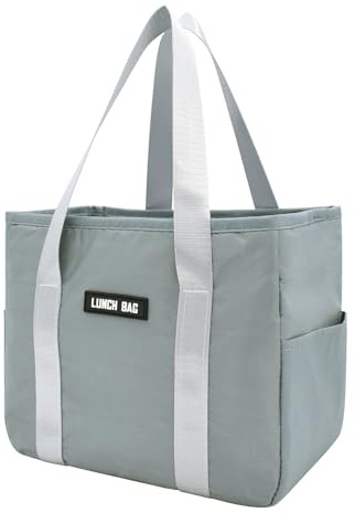 Nanxson Kühltasche Klein,6L Mini Lunchbag Isolierte Tasche für Frauen Männer Tragbar Lunchbox für Arbeit/Schule/Picknick (6L,Grau)