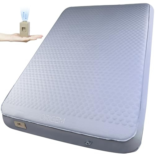 Origem Colchón Hinchable Doble Camping 200×140cm Bomba Eléctrica Integrada