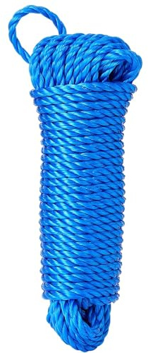 JD Brands Poly Rope 15m x 6mm | Strong Polypropylene Rope | Lightweight, Durable & Weather Resistant | For DIY, Garden, Camping & General Use