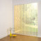 ourdeco® Komplett-Vertikalanlage/Breite: 100 cm/Höhe: 250 cm/Farbe: gelb/Lamellenbreite 127 mm/in der Höhe kürzbar/Decken- oder Wandmontage/lichtdurchlässig