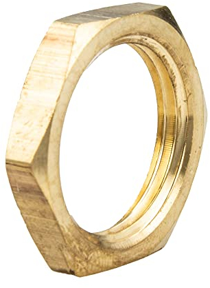 tecuro Contre-écrou avec six pans, filetage intérieur Rp 3/8, laiton nu CW617N