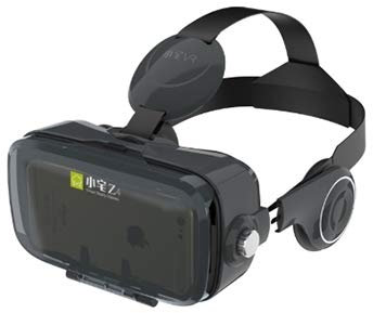 VR Equipos, Equipos de AR, Gafas 3D CTJ BOBOVR Z4 3D de cartón Casco de Realidad Virtual VR Vasos Auriculares estéreo Caja for el teléfono móvil (Blanco) (Color : Black)