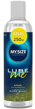MY.SIZE Lube Me Premium Lubricante Anal 250 ml | Lubricante extra viscoso | Gel lubricante a base de agua | Gel lubricante adecuado para juguetes y condones de látex | Lubricación a base de agua