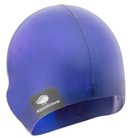 AquaWave Primecap 92800412332 Schwimmkappe Jugend, Unisex, Blau, Einheitsgröße