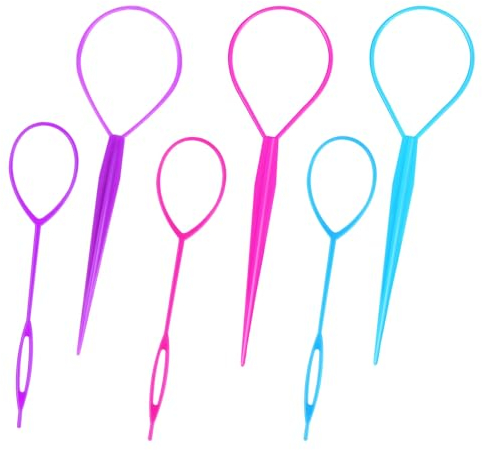 6 Stück Haar Tail Twister Band, Dutt Styler Haartwister Frisurenhilfe Zopfhalter, Hair twister, Frisuren zubehör haare flechten für Frauen Mädchen