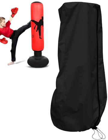 Smileshiney Housse de Sac de Boxe Debout Housse Anti-Poussière Réglable Housse de Sac de Boxe Imperméable Lourd Sac de Frappe Sac de Frappe Kickboxing