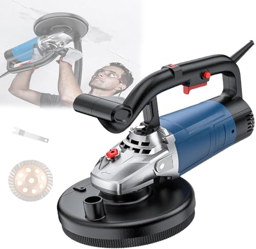 Electric Wall Planing Machine, 3800w Concrete Power Shovel Wall Machine,6-Speed Adjustment, 90° No Dead Angle Planing,With Wrench And Grinding Disc,For Shovelling Putty,Whitewash(Kit2)
