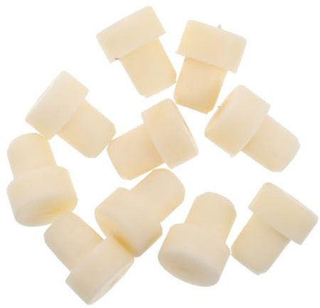 VALICLUD 10pièces Bouchons De Bouteille Stoppers Réutilisables pour Vin Et Huiles Essentielles Préservation des Arômes Faciles à Utiliser Nettoyer Bouchons pour Bouteilles Verre