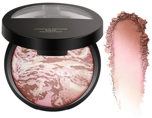 XdealCozyxc Baked Brighten Foundation Medium, Buildable Sheer to Light Coverage(#3)