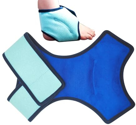 Paquete de hielo para tobillos, paquete de hielo en el tobillo – Sopa reutilizable Gel Hot and Cold Compress Wrap – Mangas de hielo ligeras para deportes al aire libre, viajes, hogar, at