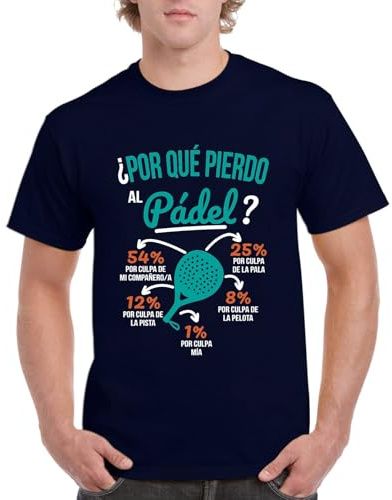 the Fan Tee Camiseta de Adulto de Hombre Deportes Padel Divertida Regalo 007 S