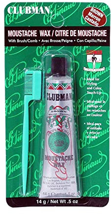 Clubman Moustache / Beard Wax Brown (14 Grams)