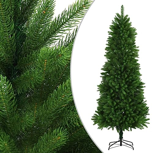 vidaXL Plastgran med Snö 240 cm Konstgjord Konstjulgran Konstgran Juldekoration Julpynt Julgran med Fot Gran Julgran Julgransfot Plastjulgran Grön
