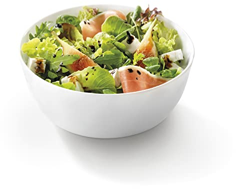 BORMIOLI ROCCO 767112 Grangusto Insalatiera, Opale, Bianco, 19 Cm, Vetro