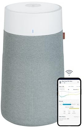 BLUEAIR Luftreiniger für Räume bis 103 m² – Smart, leise, mit HEPASilent-Technologie – entfernt Allergene, Tierhaare, Rauch, Staub und Schimmel - Blue Pure 3450i Max (311i+ Max)