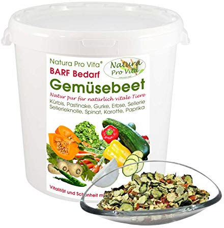 Natura Pro Vita Barf Gemüse Hunde Gemüsemischung 2kg glutenfrei getreidefrei ohne Chemie Deutscher Anbau