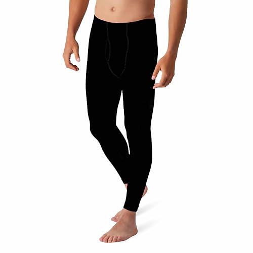 NOLOGO Thermo Leggings Herren aus Fleece Toronto - Elastische Strumpfhosen, Thermounterwäsche, Winter Leggings, Thermohose Gefütterte Strumpfhose (1 Stück)