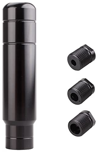 BARTOO Aluminum Alloy Shifter Knob, 5 Auto Gear Shift Knob (Black)
