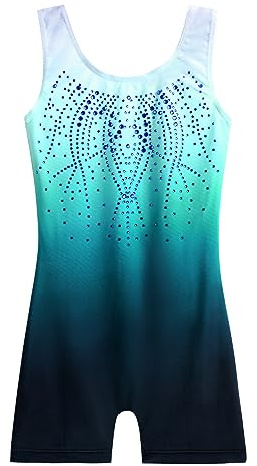 Zaclotre Kid Girls Gymnastic Leotard Sparkly Shiny Diamond Ballet Dance One Piece Outfit