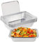 Pizsieat 10 Stück Aluschalen mit Deckel 2250ml Groß Aluschalen Grill Alu Grillschalen Aluminium Einweg Fettauffangschalen Tropfschalen Wiederverwendbar Gasgrill für Backen Braten Kochen 32x21x5 cm