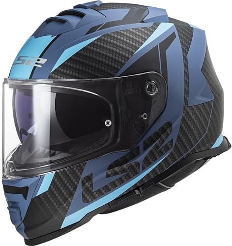 LS2, Integraler Motorradhelm STORM II RACER Matt Blau, L