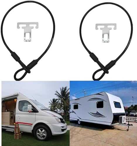 CiCixixi 2 Stuck Diebstahlschutz Wohnmobil Zubehör, Wohnmobil Diebstahlschutz Einbruchschutz türsicherung einbruchschutz, Camping Schiebetür Sicherung Zubehör (66.3 cm)