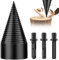 FTJKGH Wood Splitter - 50mm Log Wood Splitting Drill Bit with 3 Pcs Handles, Heavy Duty Firewood Splitter for Electric Hand Drill