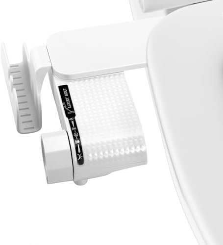 Bidet Toilette WC, Toilette Japonaise Deux Buses Ables Autonettoyantes Pulvérisateur Bidet Kit Abattant WC Alle De Bain