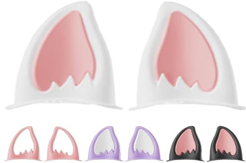 4 Paia Orecchie Casco Moto, Decorazione Per Casco Da Moto Orecchie Per Casco Moto, Corna Del Casco accessoris Per Elmetti Con Orecchie Di Gatto Decorazione Adesiva Per Orecchie Di Gatto