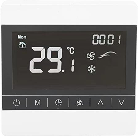 Reptilien-Thermostat, Temperatursteuerung des Temperaturreglers mit Einem Temperaturregelbereich von 5 ℃ -35 ℃ und Einem Messbereich von 0 ℃ -99 ℃ Thermostat Intelligenter Touchscreen