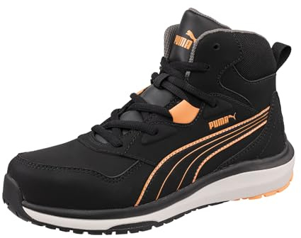 PUMA Safety Stepper MID S3S Chaussures de sécurité pour femme S3 Chaussures de travail antidérapantes avec embout en acier