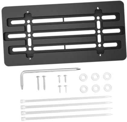 VUIUYOIES Soporte genérico para matrícula Delantera de Coche, camión, SUV y Otros vehículos. Accesorios de instalación incluidos.