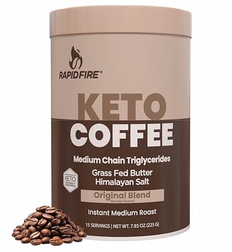 Rapid Fire - Ketogenic Coffee Instant Coffee Powder Original - 7.93 oz.