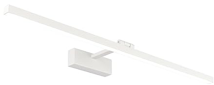 Klighten Lampada a Specchio a LED Bagno 24W 1170lm Lampada Armadio Specchio Applique da Parete Moderna Illuminazione da Bagno Bianco Neutro 5500K IP44