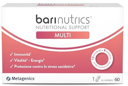 BariNutrics Multi - Fornisce l’Apporto Giornaliero di Vitamine e Minerali Necessario per Restare in Forma - 60 Capsule