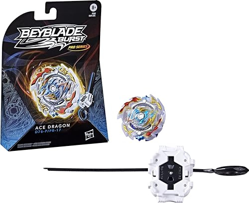 Beyblade Burst Pro Series Ace Dragon Kreisel Starter Pack - Angriffstyp Kampfspiel Top mit Launcher Spielzeug