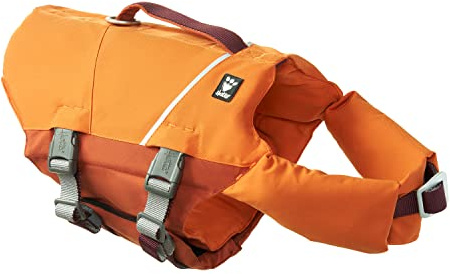 Hurtta Life Savior ECO Hundeschwimmweste maximale Sicherheit im und am Wasser beim Schwimmen, SUP, Kayak & Bootsausflügen (Buckthorn, 20-30 kg)