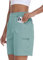 MoFiz Kurze Wanderhose Damen schnelltrocknend Outdoor Shorts für Damen Trekking Hose Grün L