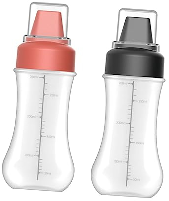 BESTonZON 2 Piezas Exprimir Botella contenedor de Pintura recipientes de Pintura de plastico batidoras Utensilios de Cocina Titular de aderezo para ensaladas Salsa de Tomate envase Mostaza