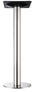 Patas de mesa de acero inoxidable de una sola columna, patas de metal resistente, para barra de desayuno, para encimera de cocina, mesa de café, patas de soporte con tornillos, altura personalizada