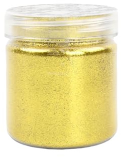 Glitter Polvere Glitterata, Oro Glitter, Polvere Glitterata Brillantini Oro, Craft Glitter per Decorazioni, 0,2mm Artigianale Glitter Paillettes Glitter Polvere per Unghie Artigianato Fai da Te 100g