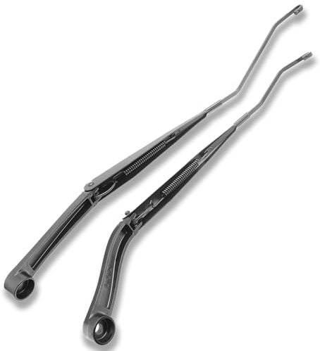 RigidWire 1 Pair Front Windshield Wiper Arm Kit Noiseless Rust Protection Fits Compatible With 2011-2016 Chevrolet Cruze Replace OE 95971328 95971329 Right and Left