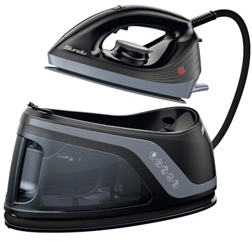 Sundu Iron Steamer for Clothes,1600W Steam Station Professional Steam Iron For Clothes with 44 oz Tank, 400 microsteam holes, Built-In Pump, Ceramic baseplate,Iron Lock For Easy Carry