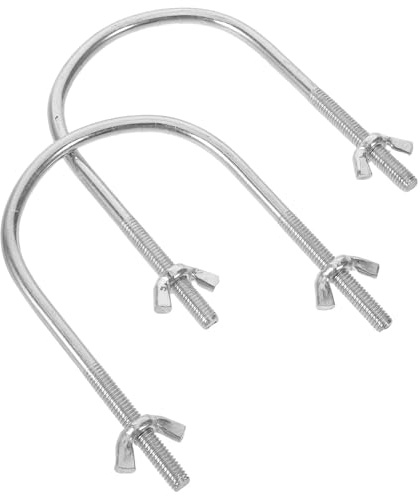JOINPAYA Ganci a U per Puleggia Radiatore Elettrico 2 Pezzi, Base in Metallo Supporto Robusto e Compatibilità Versatile per Riscaldatori a Olio in Ambienti Domestici