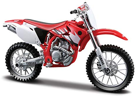 Maisto Yamaha YZ450F Motorbike - 1:18 Scale - Incredibly Detailed Die-Cast Replica Collectible Motorcycle Model, Red