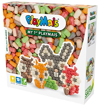 Playmais My 1st Forest Animals Bastel-Set für Kinder ab 3 Jahren | Bunte Basteln | Natürliches Spielzeug | Fördert Kreativität & Motorik | Geschenk für Mädchen & Jungen