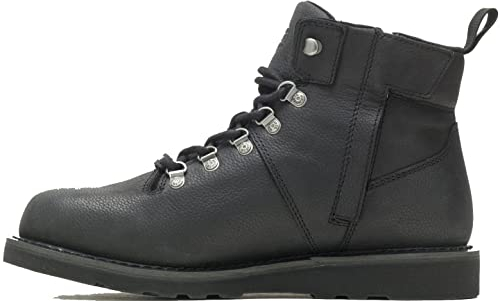 Harley-Davidson Denway D96248 - Botas de motocicleta para hombre, color negro o beige, 5 pulgadas, Negro, 11.5