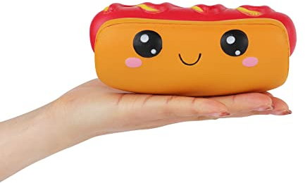 Anboor Squishies Hot Dog Toy Kawaii Soft Food Slow Rising Scented Food Bread Squishies Stress Relief Kid Toys