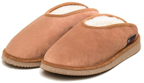 kitz-pichler Lammfell-Hausschuh Fatima | Eine Nummer größer bestellen Braun, 38