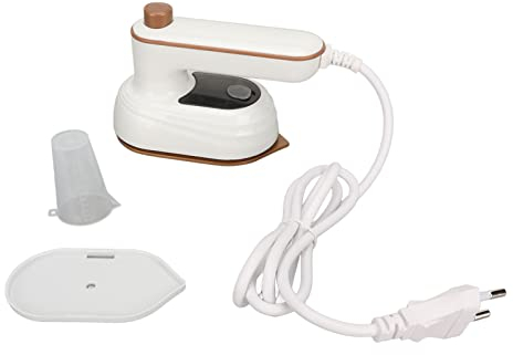 110- Handstryk Mini Elektriskt Strykjärn Hem Bärbart Strykjärn Konstant Temperatur Bärbart ångstrykjärn med Roterbart Hopfällbart Handtag för Lakan Handduk Badrock ()